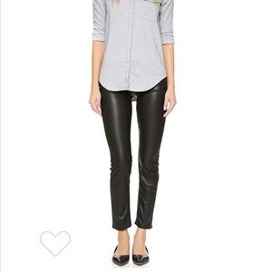 Mother denim the muse faux leather pants 26